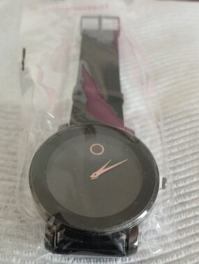 Brand Black Watch with Rose Gold Hands - Minimalist Analog Wearable